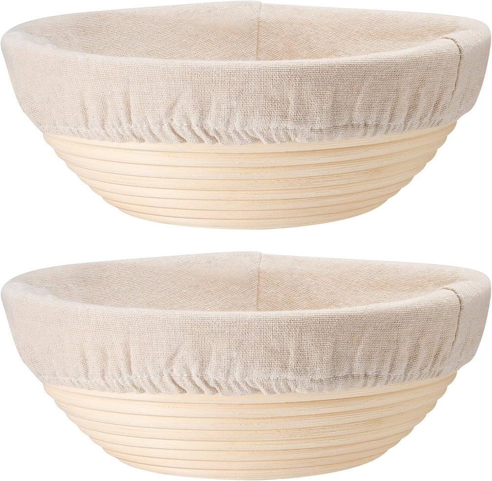Bread Proofing Baskets Sourdough 9" Proofing Basket 2 Set Dough Making Baskets