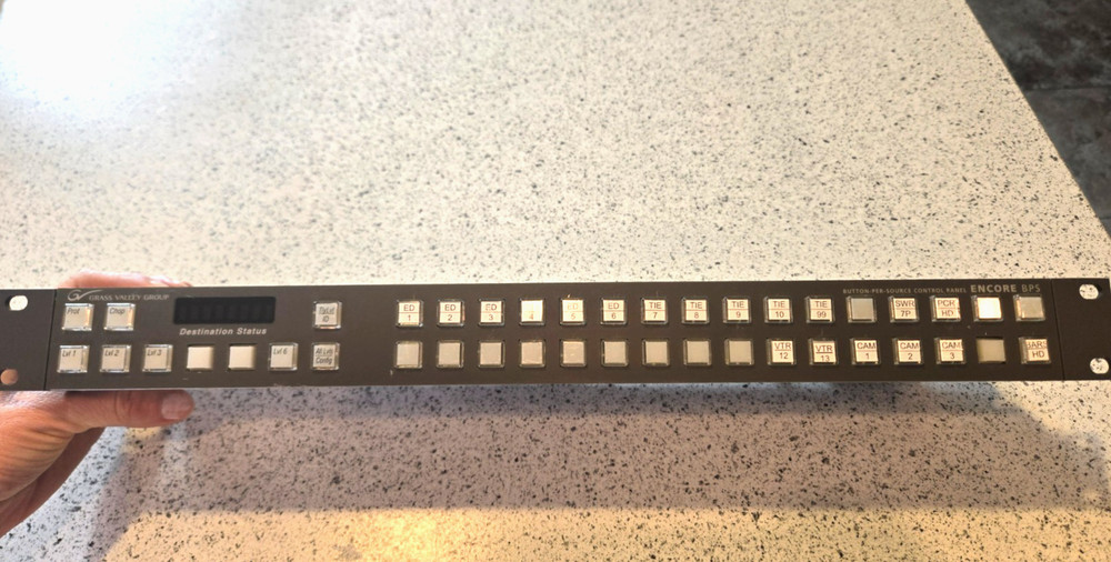 Grass Valley ENCORE BPS Control Panel PN: 610090100 ENC-BPS