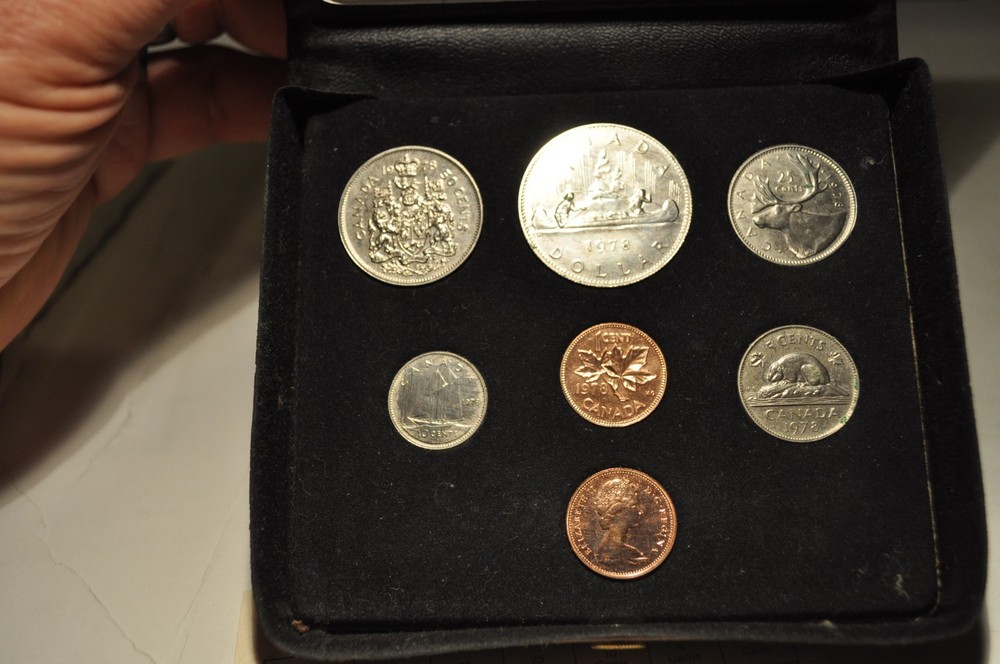 1978 CANADA DOUBLE PENNY 7 UNCIRCULATED COIN SET