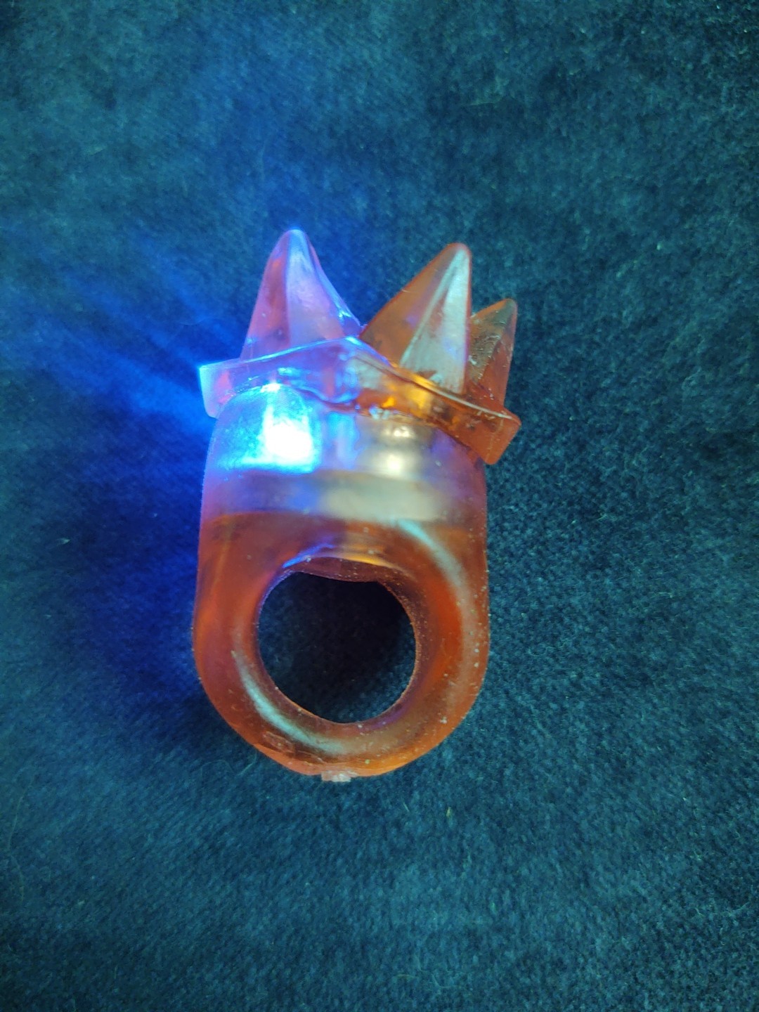 New Box Of 24 Flashing Led Gel Spike Rings In Multi Colors Light Up Party Favors