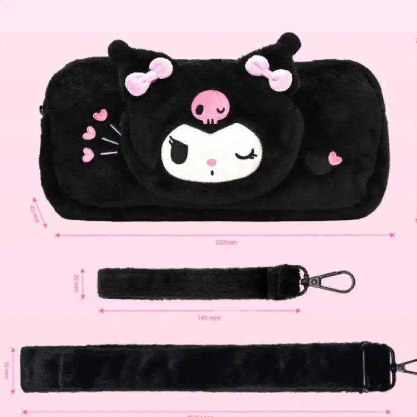Gikshare Kuromi Nintendo Switch Case + Screen Protector + Pouch Official
