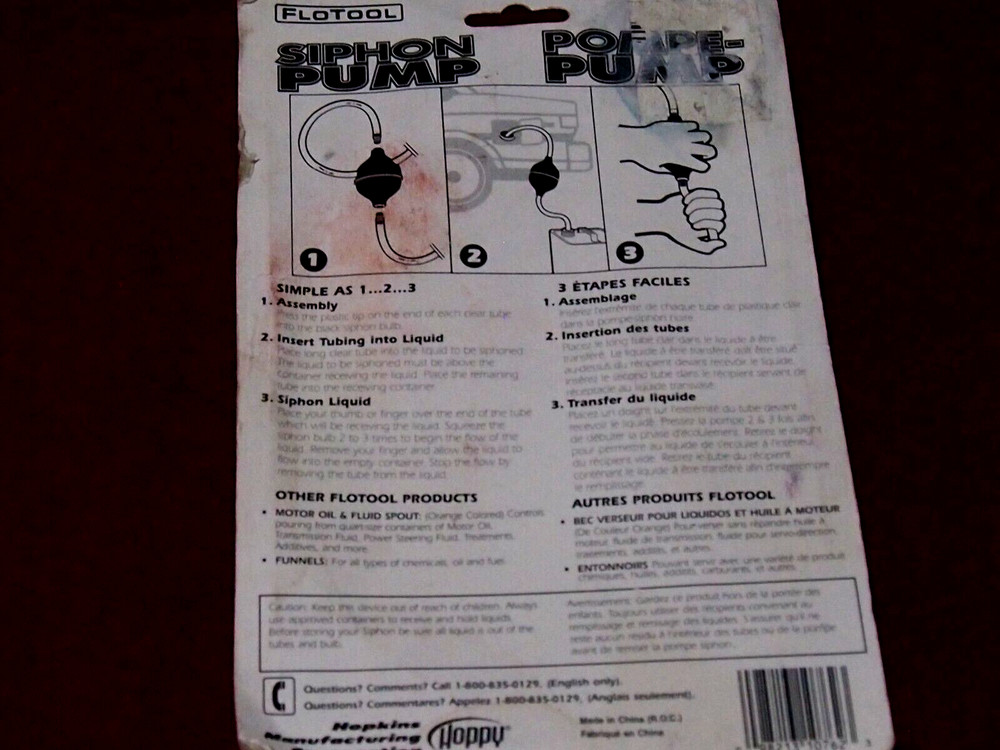 Spill Saver Siphon Pump New