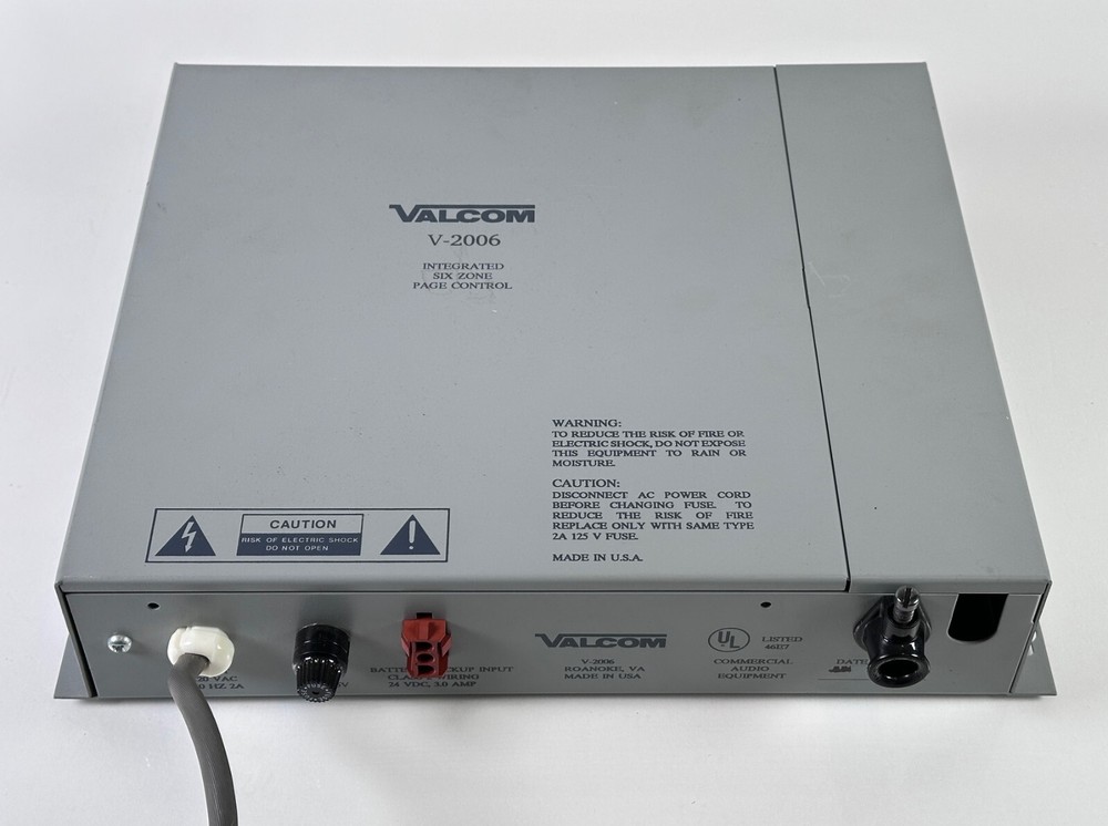 Valcom V-2006 Intergrated Six Zone Page Control