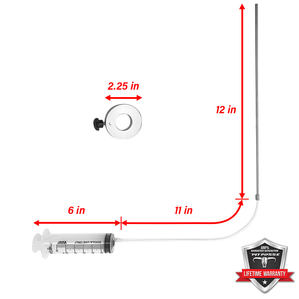 Pit Posse Fork Oil Syringe Level Gauge Motorcycle Tool 60 Milliliter Capacity