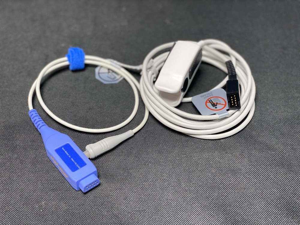 Mindray BeneVision TD60 Telemetry w/ Spo2 + 5 Lead ECG Cables