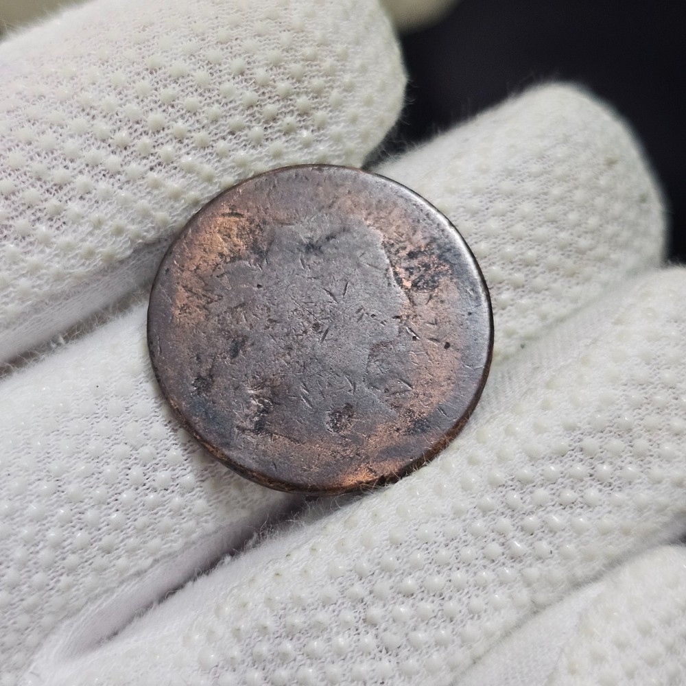 1798 Draped Bust Large Cent S-166 Neat Reverse Die Crack