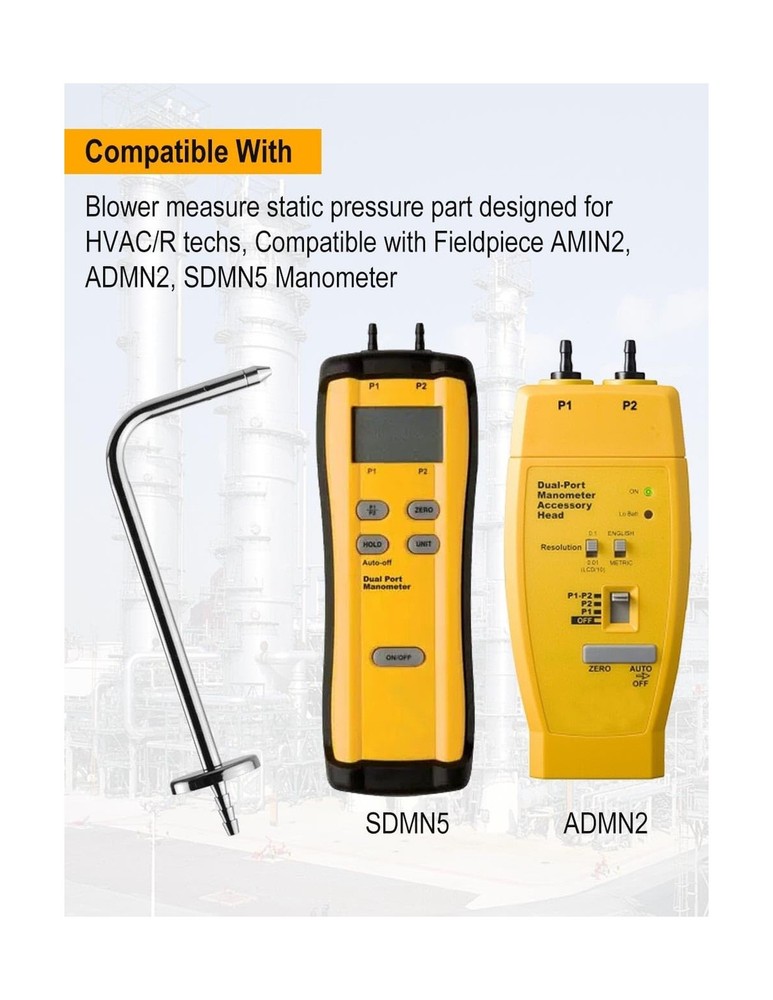 ZIBOO ASP2 Static Pressure Probes (Two-Pack)