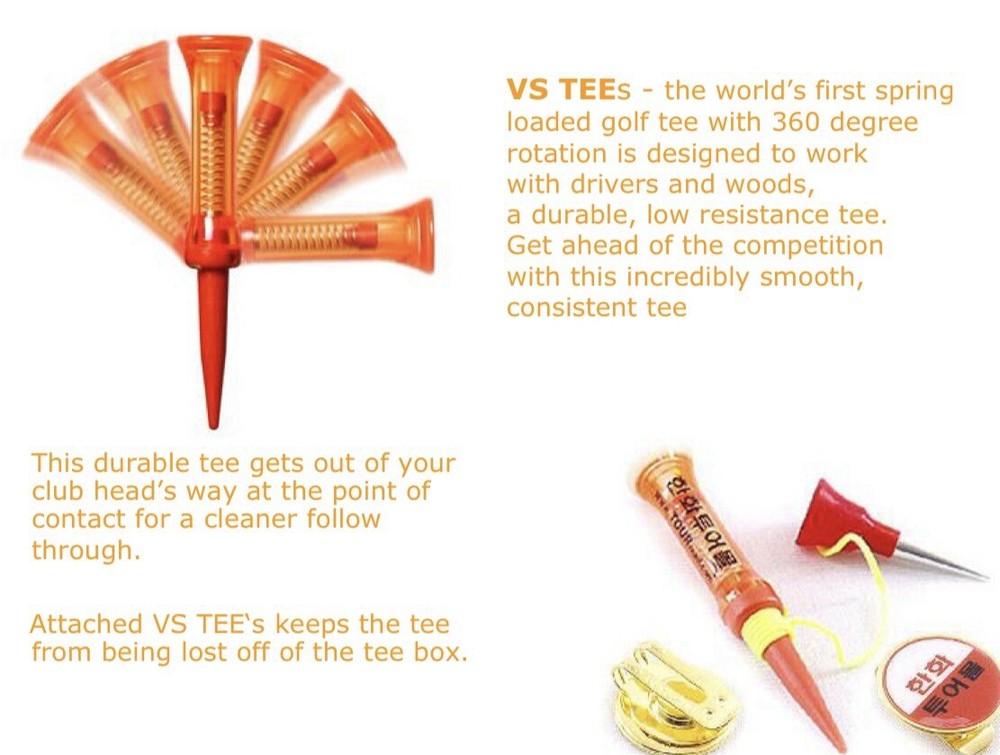 KOVISS Velocity Spring Golf Tees VS101