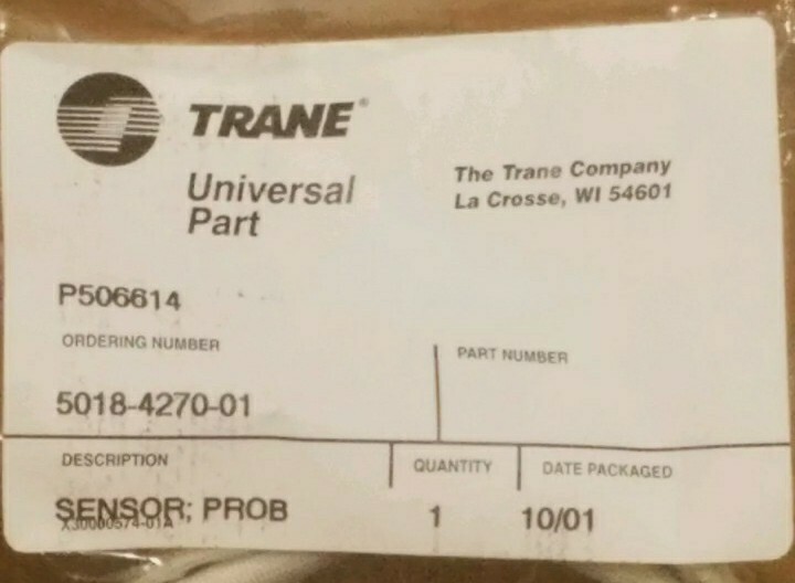 TRANE SEN00249 DUCT TEMPERATURE SENSOR