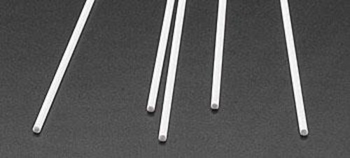 Plastruct Round Rod Styrene .080x10 (5) - #90859