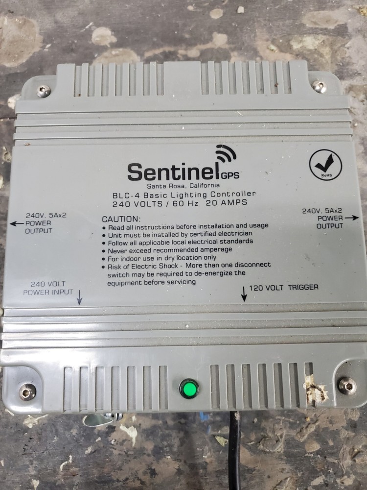 Sentinel GPS BLC-4 Basic Lighting Controller 20 Amp 240 Volt
