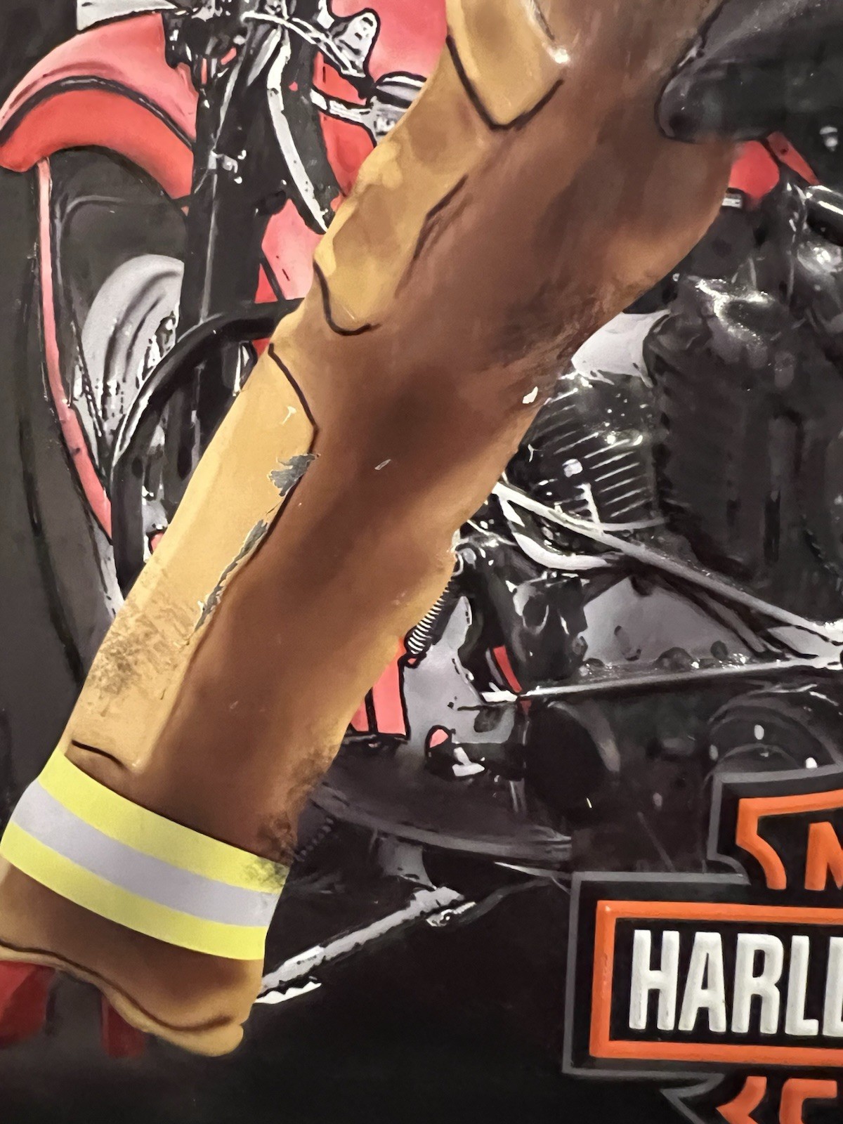 Harley-Davidson® Smokin Hot Fire-fighter Babe Embossed Tin Sign (13x15) 2010951