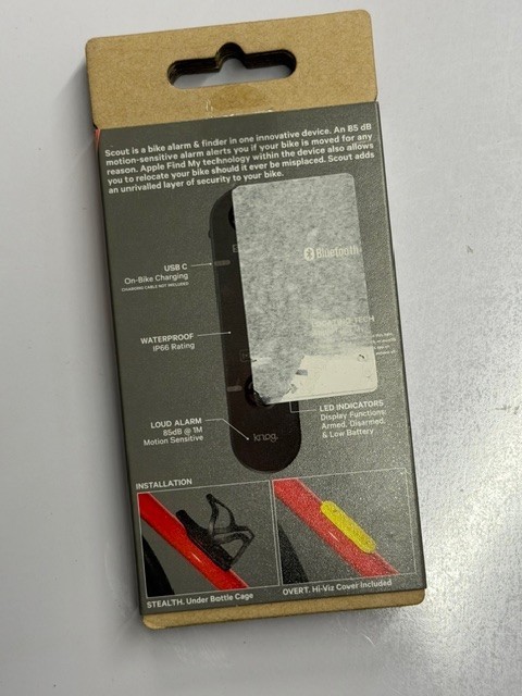 KNOG Scout Bicycle Alarm and Finder Security System