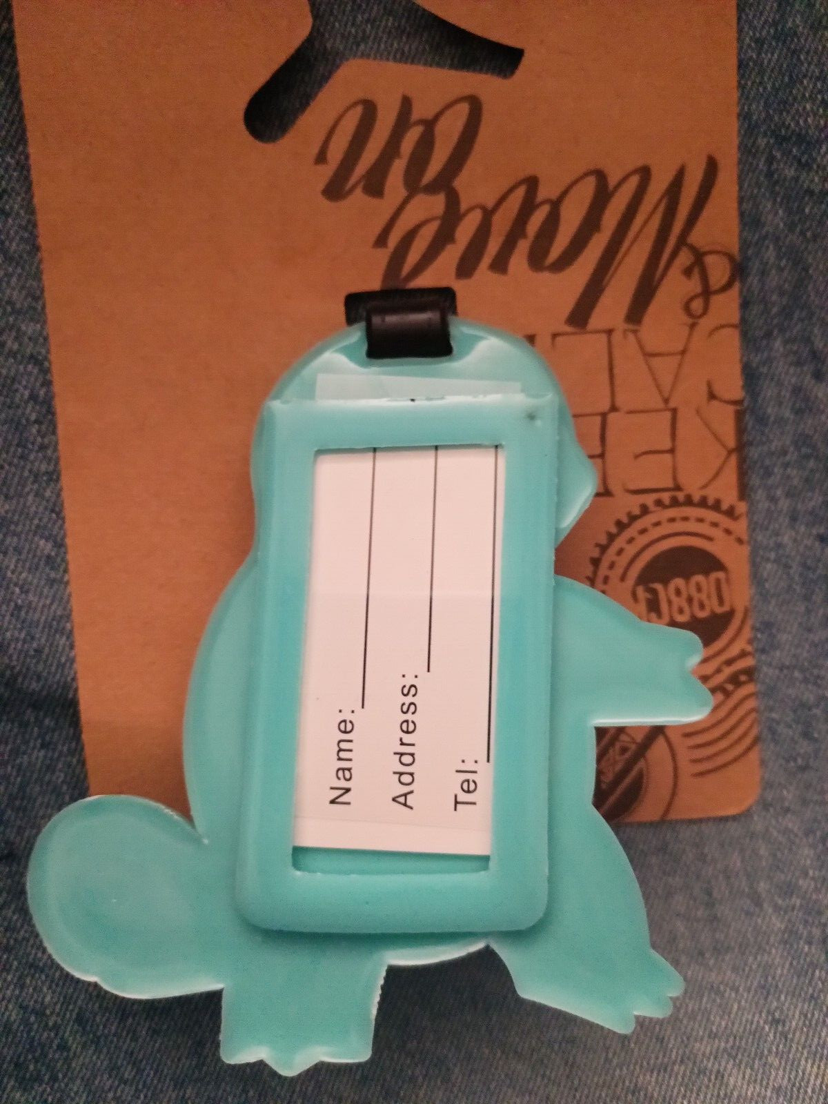 SQUIRTLE LUGGAGE TAG / BACKPACK HANGER - NEXT DAY SHIPPING