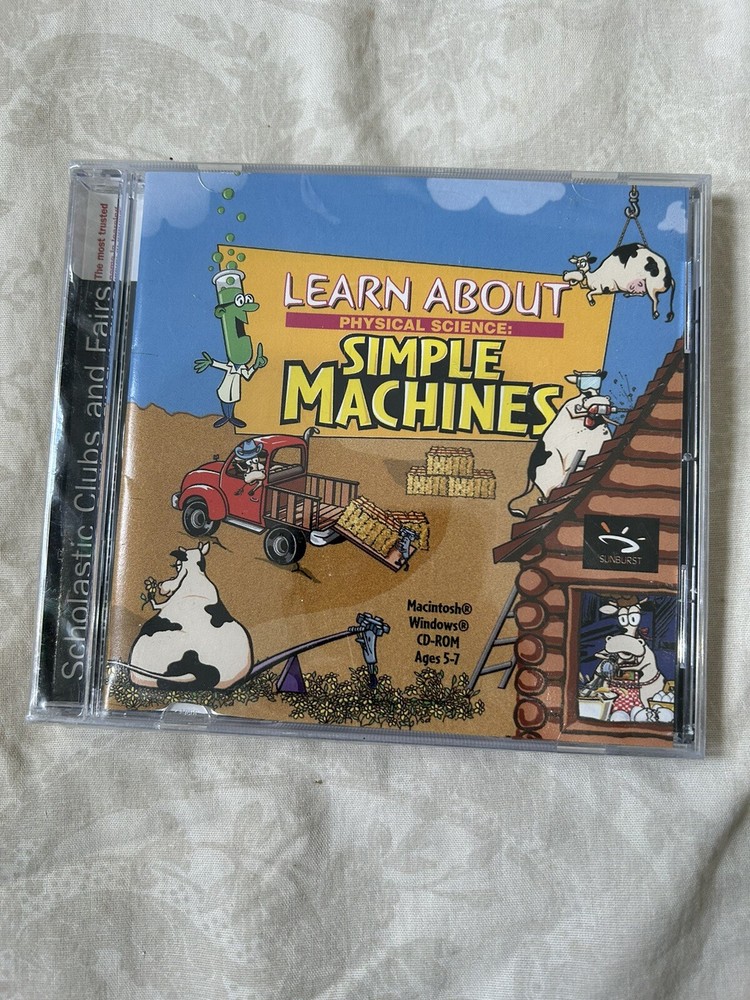 Learn About Life Physical Science Simple Machines PC MAC CDRom New