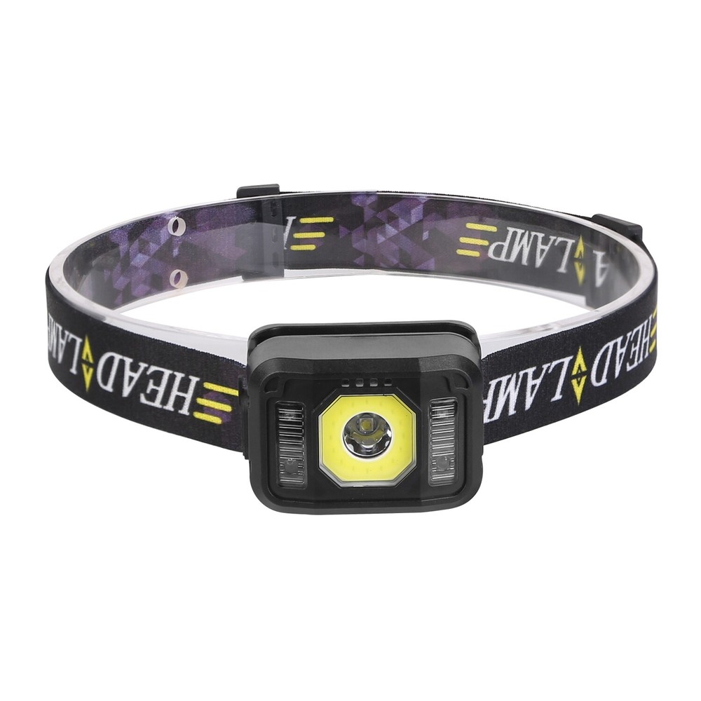 2x Rechargeable COB LED Head Lamp Flashlight Motion Sensor Headlamp 6 Light Mode