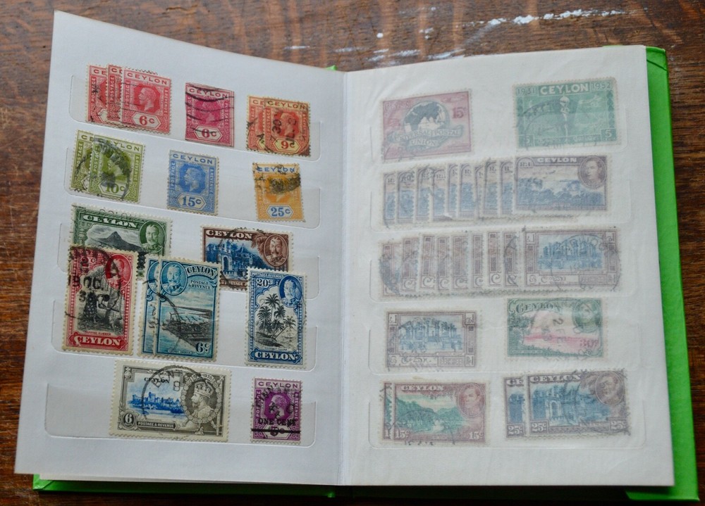Ceylon Stamp album