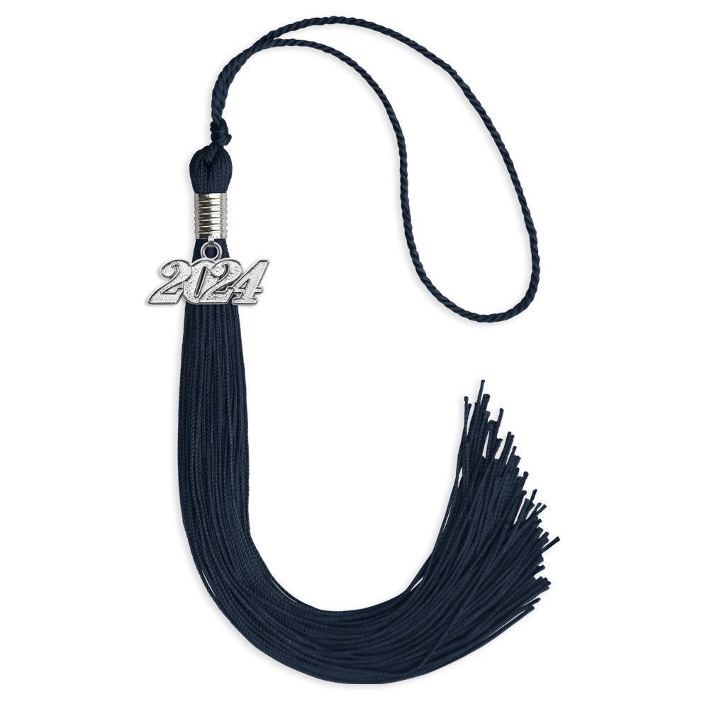 Endea Graduation Navy Blue Tassel With Silver Date Drop