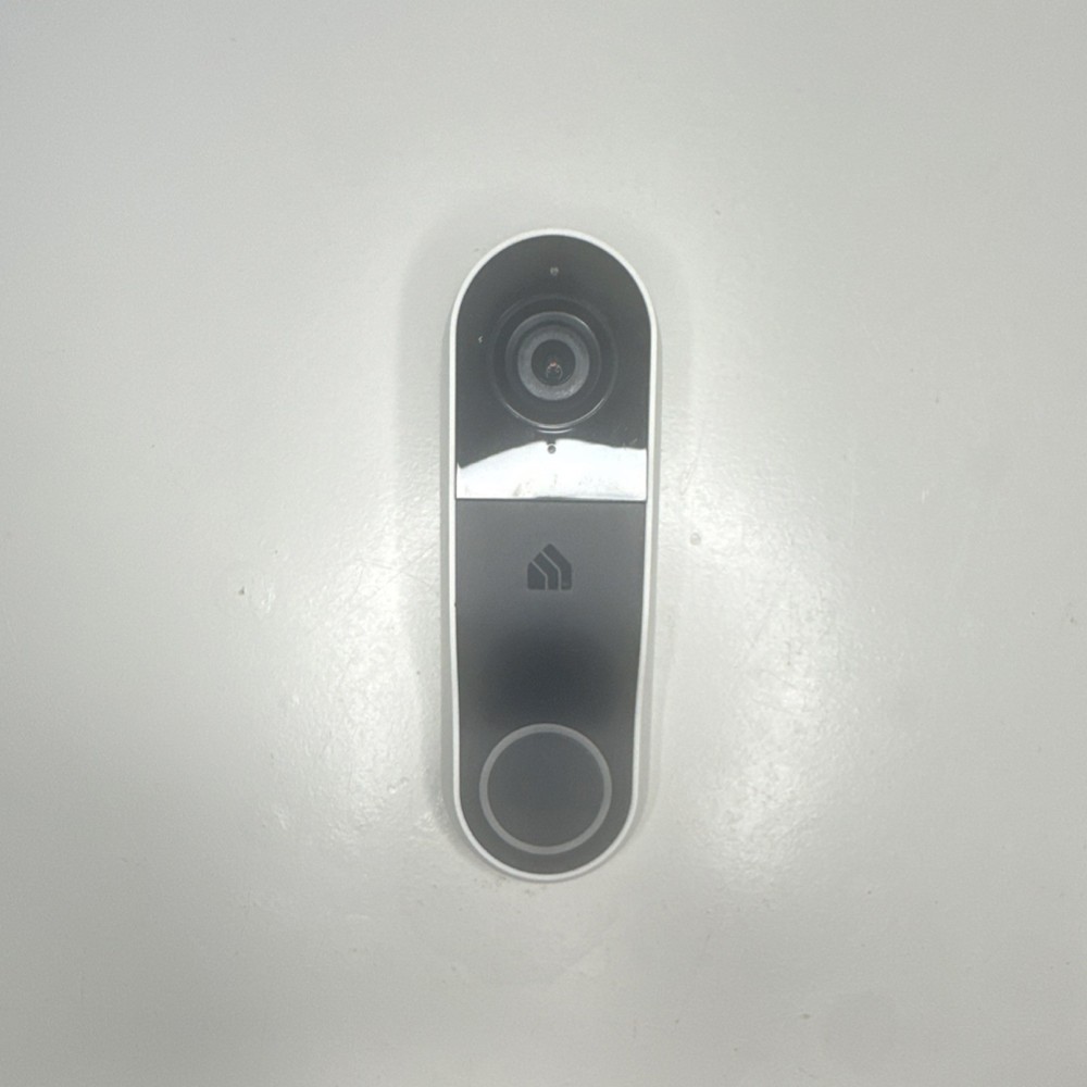 Wireless Video Doorbell Kit with Receiver - White