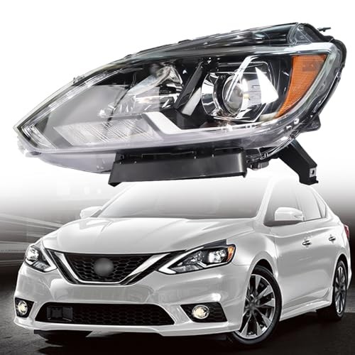 1Pc Headlights Assembly Kit Replacement for Sentra SL SR 2016 2017 2018 2019
