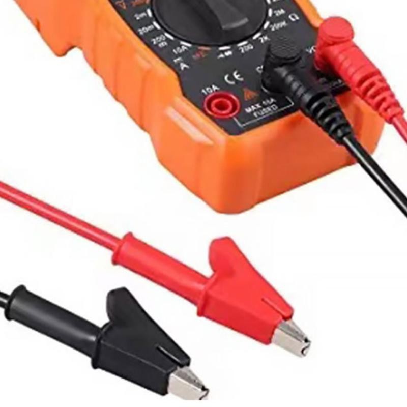 1Pcs 10A Dual Probe Crocodile Clip Electrical Test Lead For Multimeter Testing