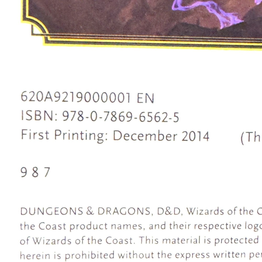 Dungeons & Dragons Dungeon Masters Guide Hardcover 2014 Ed Comprehensive Rules