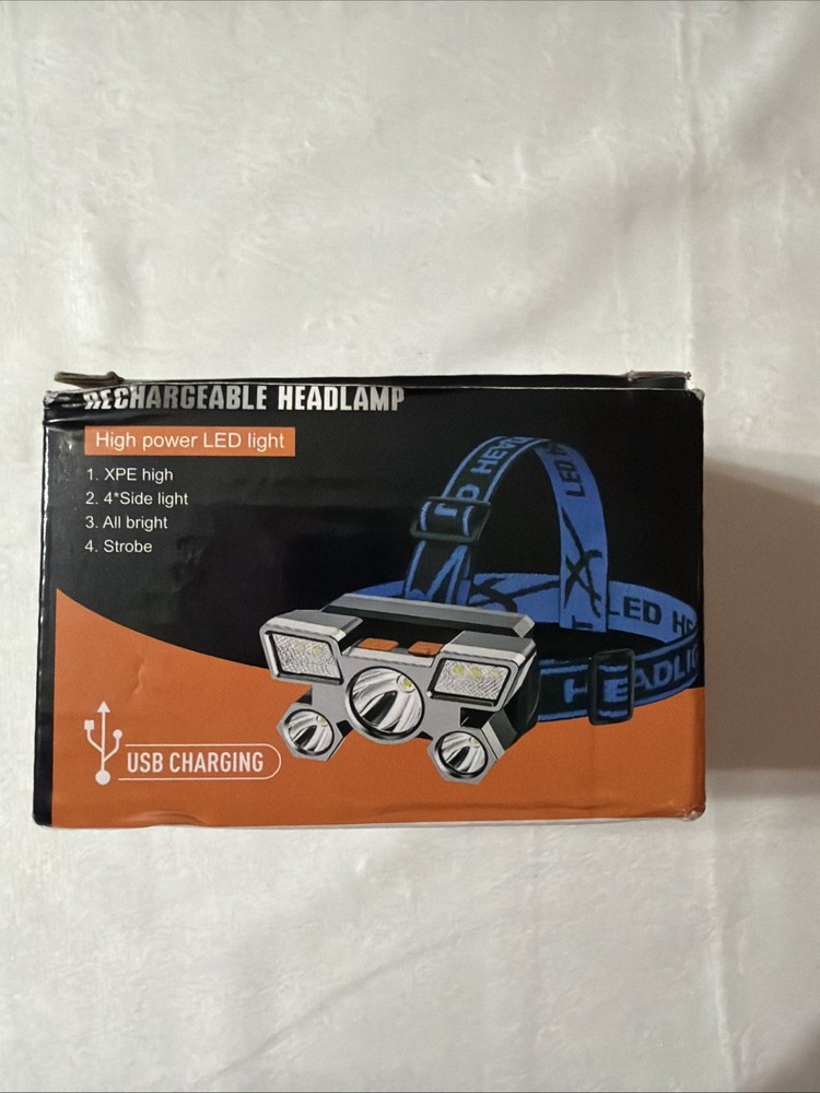 Head Lamp Rechargeable High Power LED Light USB Waterproof