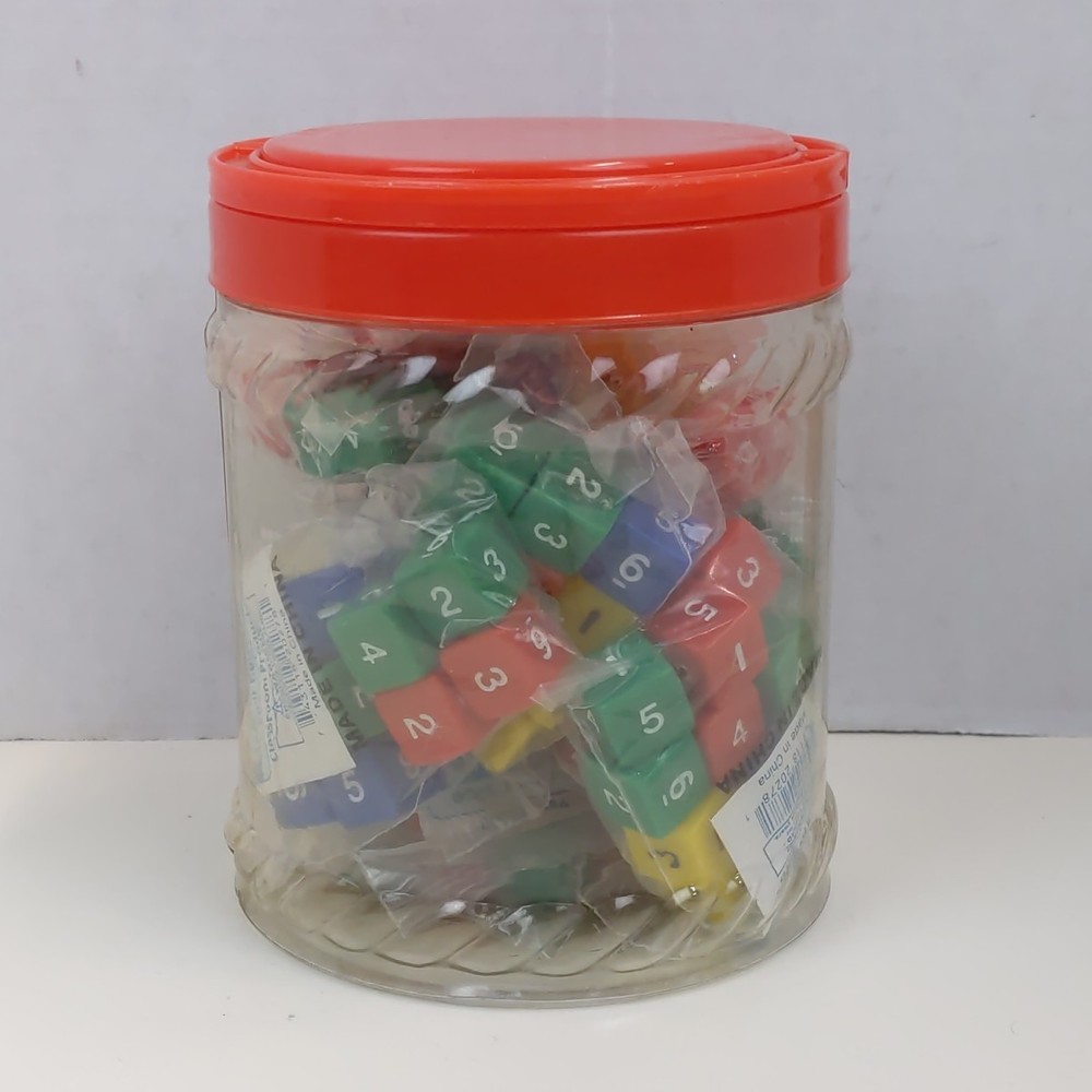 Classroom Products Number Dice Sets Counting Multicolor Educational Math