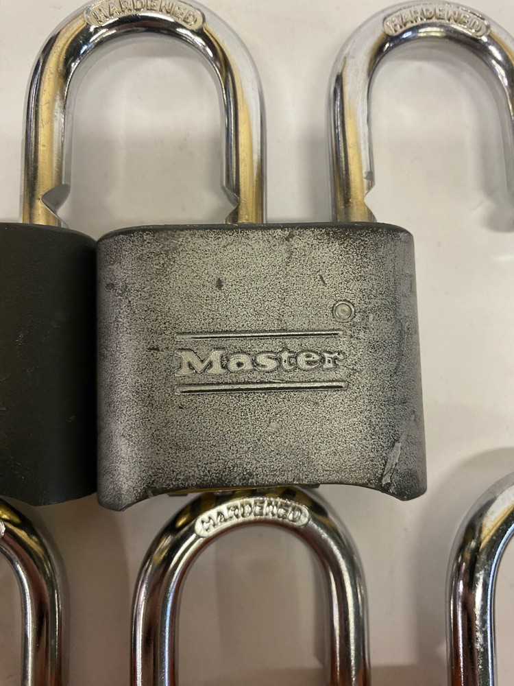 Used Lot of 5 Master Lock #178 MISSING CODES