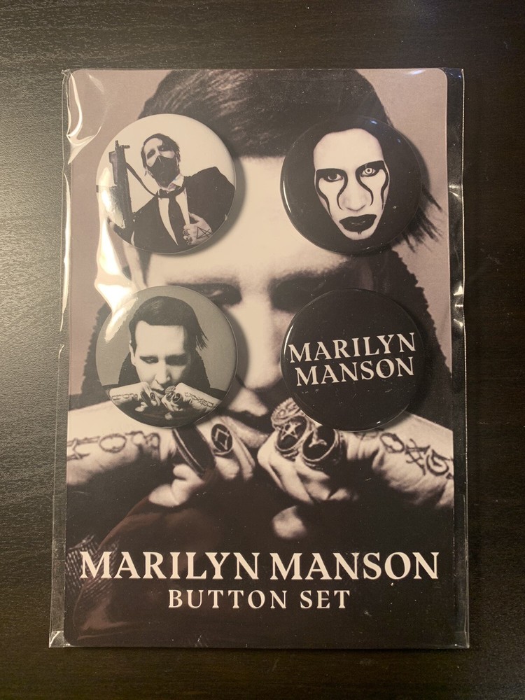 Marilyn Manson button set