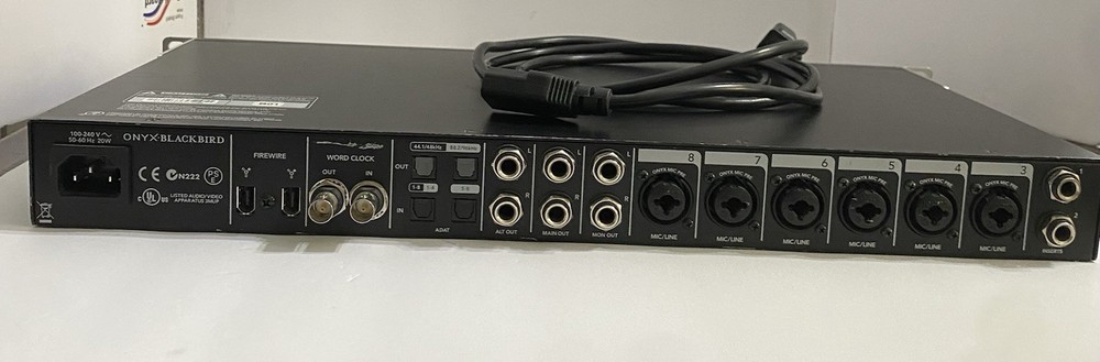 Mackie Onyx Blackbird Firewire Recording Interface 8 Mic Inputs Working