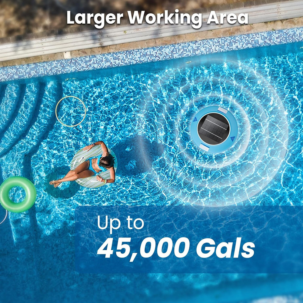 Solar Pool Ionizer – Durable Copper Anode & Oversized Solar Panel for Pools up t