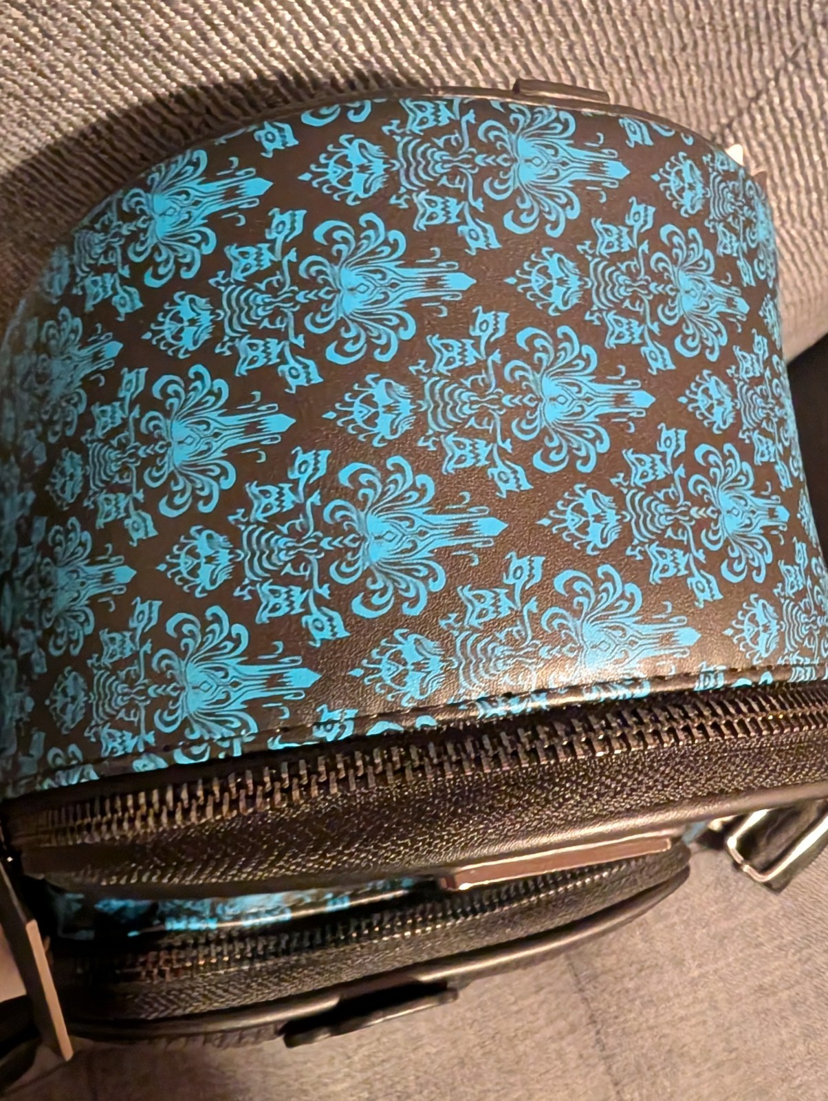 Loungefly Disney Haunted Mansion Hitchhiking Ghosts Convertible Glow Backpack