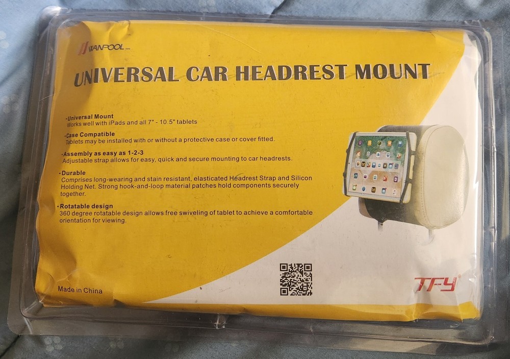 WANPOOL Universal Car Headrest Mount Holder- NEW
