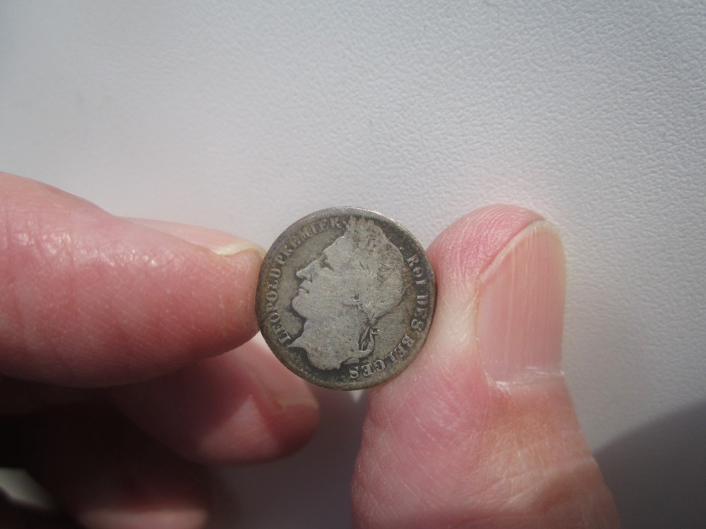 1834 BELGIUM 1/4 FRANC