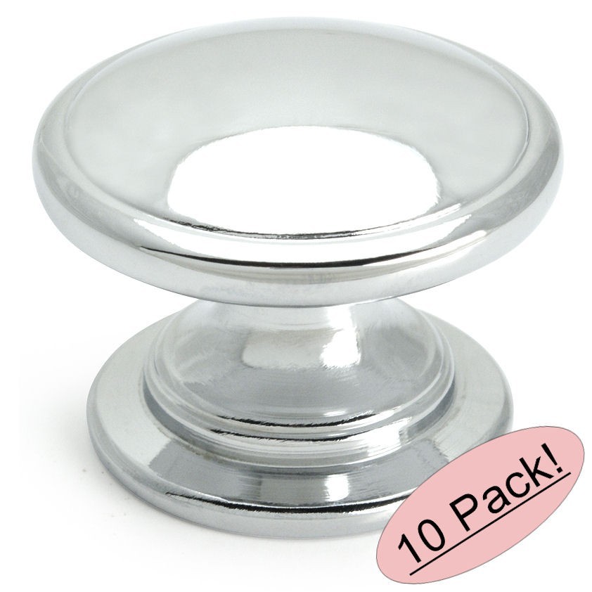 *10 Pack* Cosmas Cabinet Hardware Polished Chrome Knobs - #4702CH