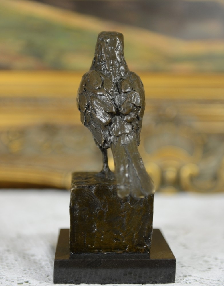 SIGNED MILO, BRONZE STATUE SCULPTURE BIRD STATUE