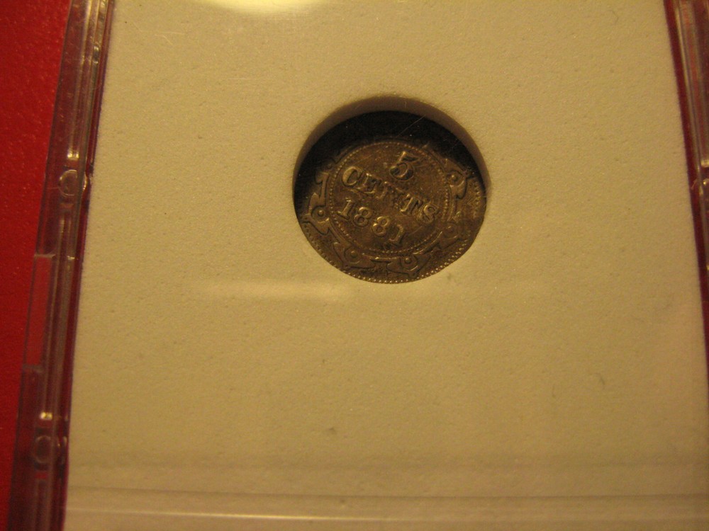 1881 Newfoundland coin set