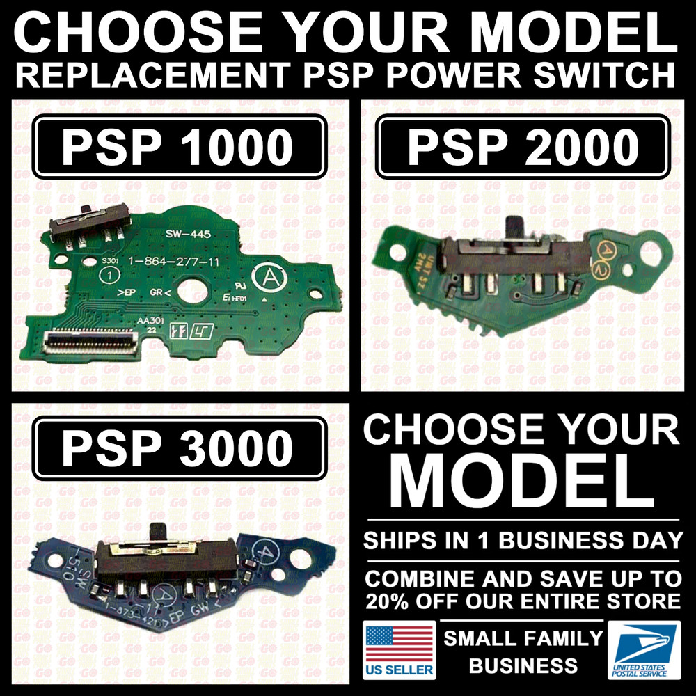 NEW Replacement Power Switch for Sony PSP 1000/2000/3000 Button Part PCB Board