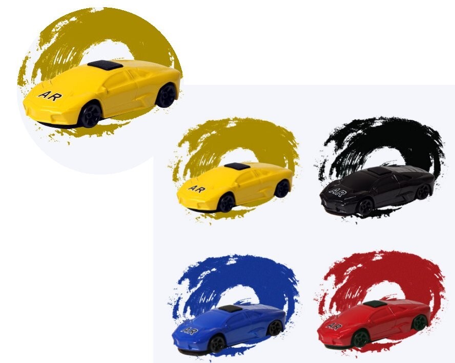 2Pcs Augmented Reality Racing Game Mini Toy Car iOS Android Mobile Phone Game