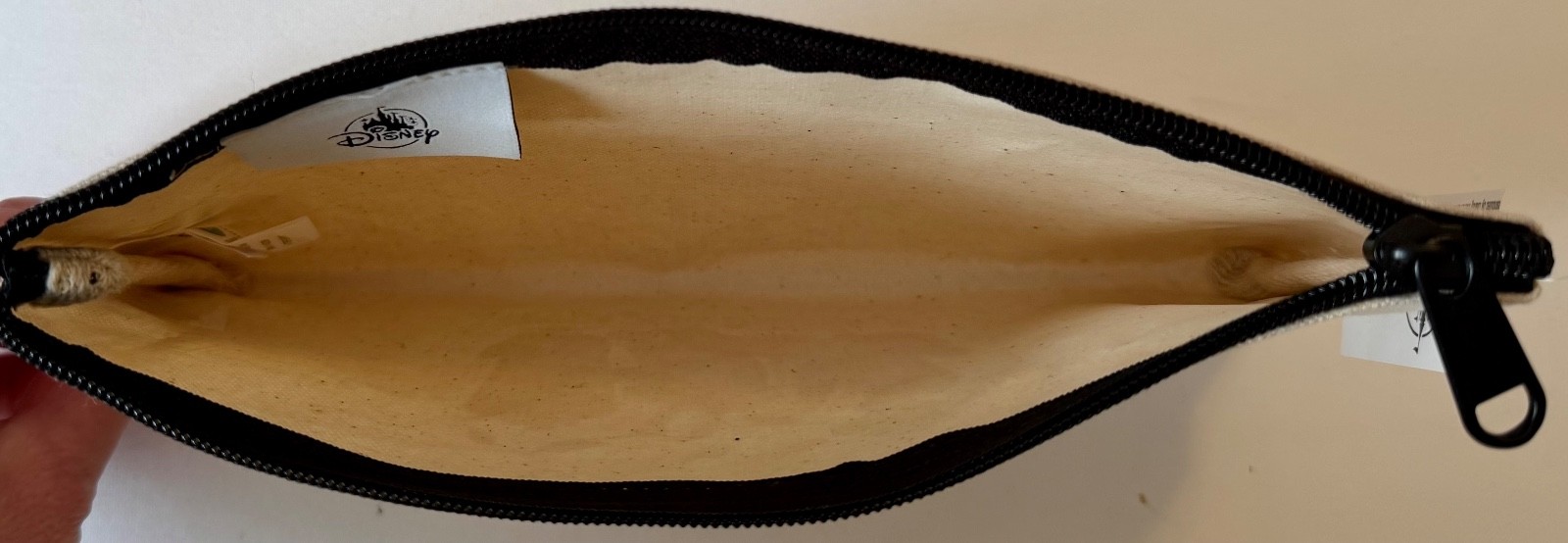 Disney Drinks "Pumpkin Spice & Everything Nice" Canvas Zip Pouch Mickey Minnie