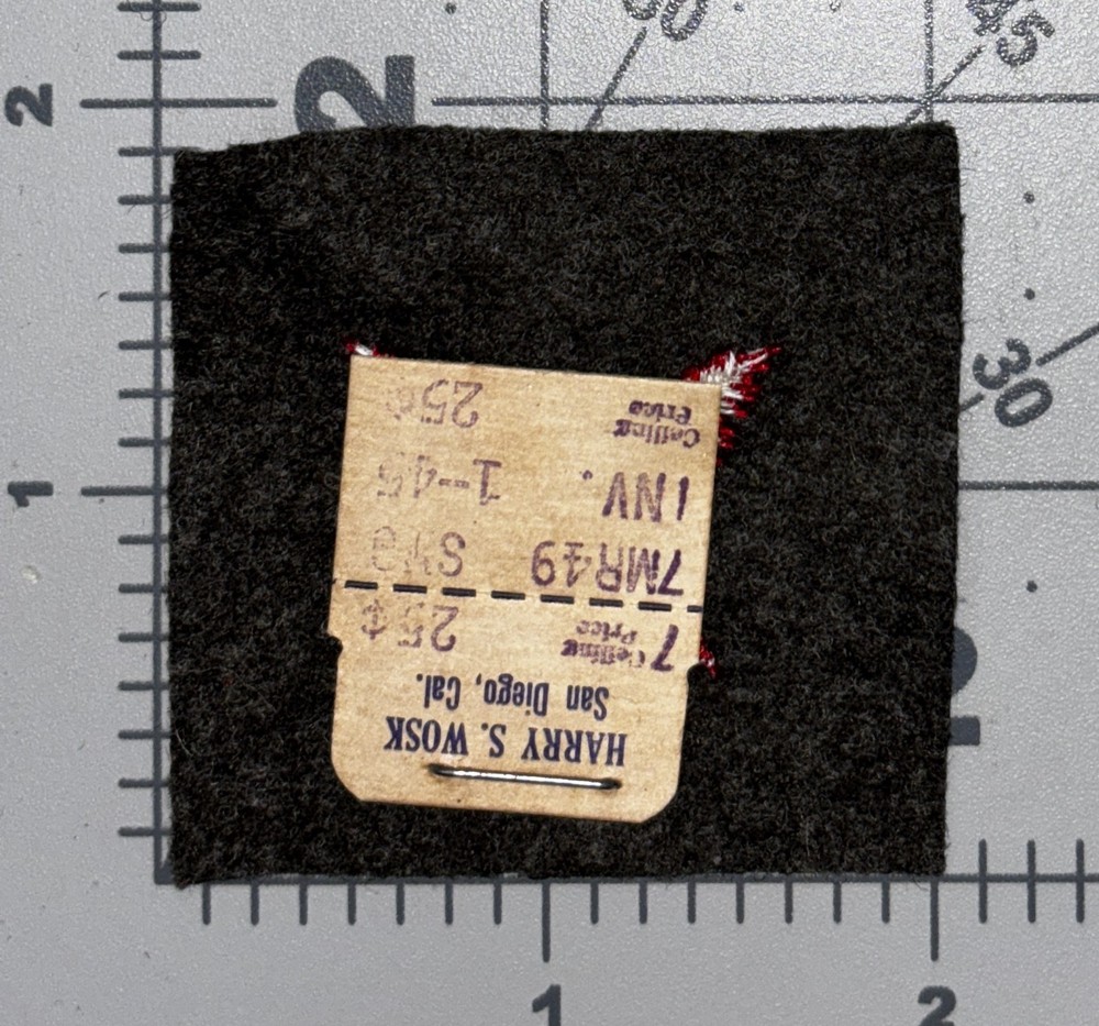 USMC Shipboard Marine Yeoman Cuff Patch Inv# K2327
