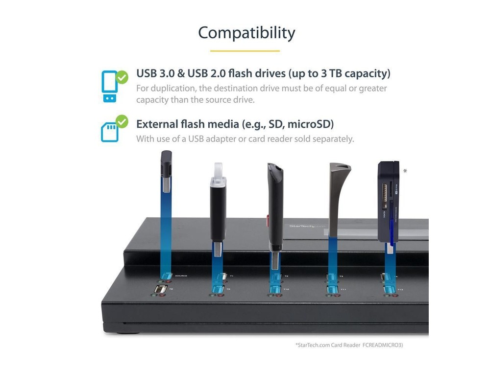 StarTech.com USBDUPE115 USB Duplicator, 1:15, USB Flash Drives, Flash Drive