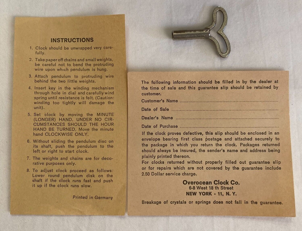 Over Ocean minature clock