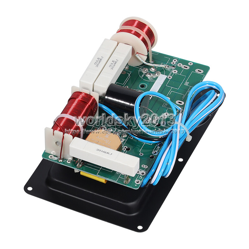 1pcs 800W 2 Way High-Low Speaker Frequency Divider Crossover Filter Junction Box