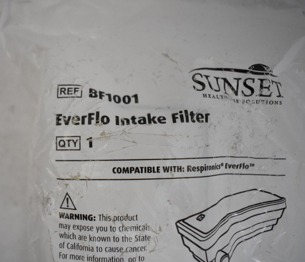 Sunset Everflo Intake Filter Unit VF1001 Compatible With Respironics Everflo