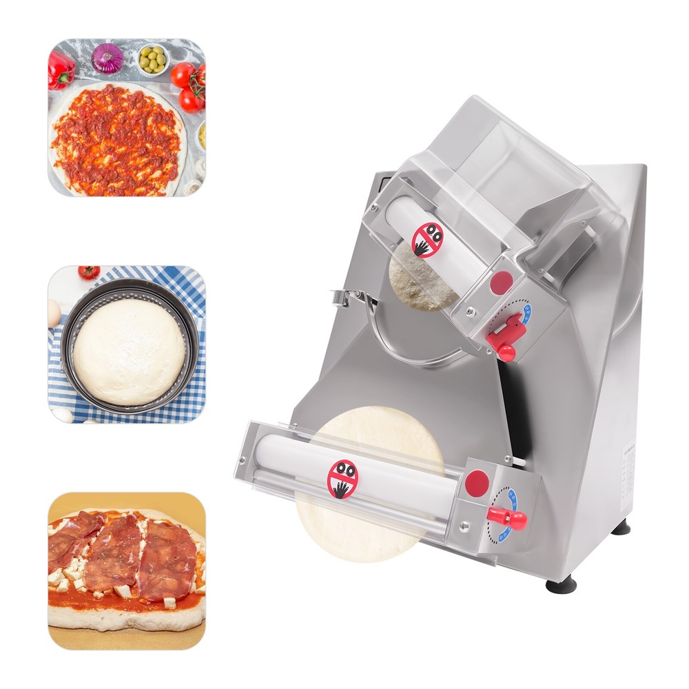 4"-16" Electric Dough Roller Sheeter Pastry Pizza Maker Press Making Machine