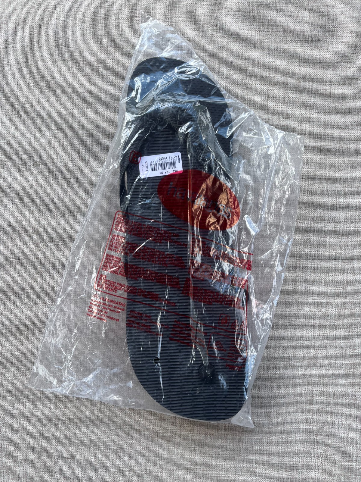 Havaianas Top Flip Flops, Black , Men’s US 11/12 - Brand New