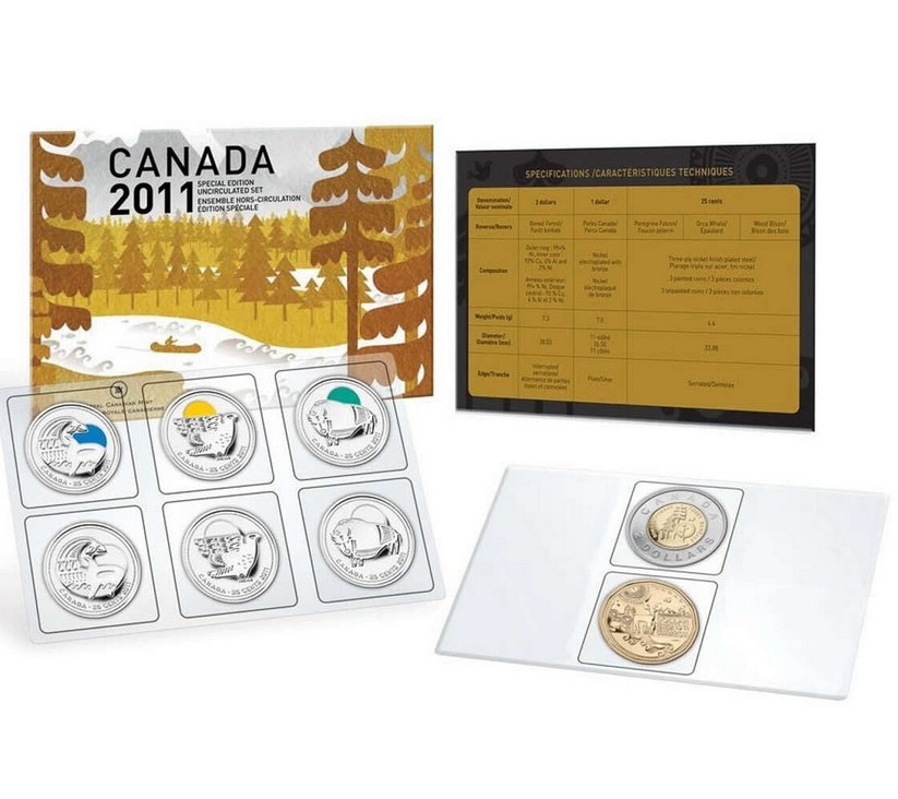 2011 Canada Special Edition Uncirculated 8 Coin Set