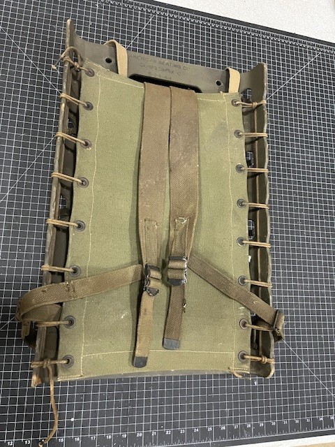 5-24-44 Dated 2nd Pattern Pack Board with Straps, American Seating